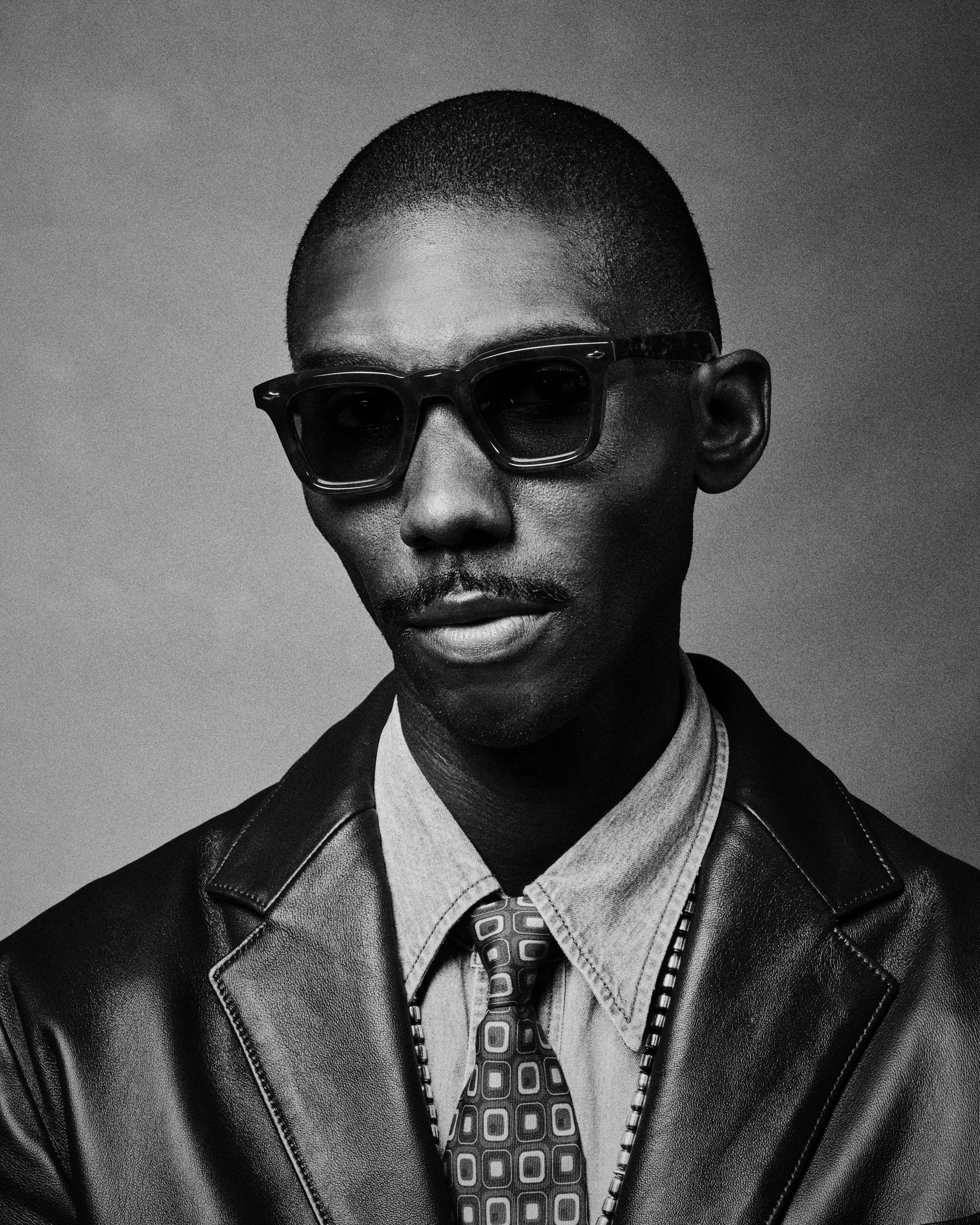 Campaign portrait wearing a Jacques Marie Mage frame